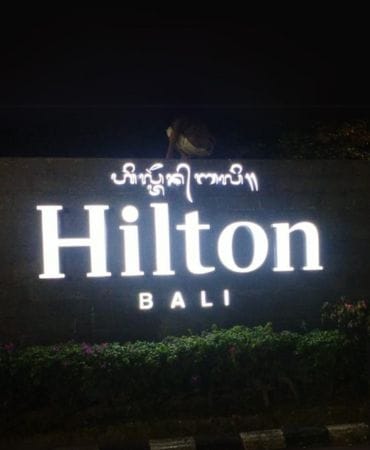 Portfolio Huruf Timbul Akrilik - Nirvana Bali